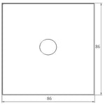 Load image into Gallery viewer, 2 gang glass panel black