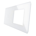 Load image into Gallery viewer, 1 gang 1 frame glass panel white