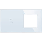 Load image into Gallery viewer, 1 gang 1 frame glass panel white