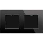 Load image into Gallery viewer, One gang, one gang mechanical switch (black, glass) - Springswitches