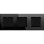 Load image into Gallery viewer, One gang, one gang, one gang mechanical switch (black, glass) - Springswitches