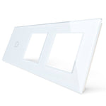 Load image into Gallery viewer, 1 gang 2 frame glass white