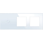 Load image into Gallery viewer, 1 gang 2 frame glass white