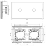 Load image into Gallery viewer, One gang, one gang touch switch (white, glass)