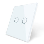Load image into Gallery viewer, 2 gang glass panel white