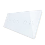 Load image into Gallery viewer, 2 gang 2 gang 2 gang glass panel white