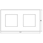 Load image into Gallery viewer, 2 frame plastic black