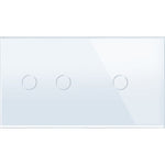 Load image into Gallery viewer, 2 gang 1 gang glass panel white