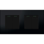 Load image into Gallery viewer, Two gang, two gang mechanical switch (black, plastic)