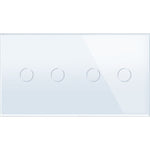 Load image into Gallery viewer, 2 gang 2 gang glass panel white