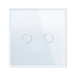 Load image into Gallery viewer, 2 gang glass panel white