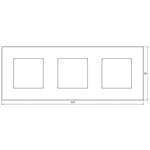 Load image into Gallery viewer, 3 frame glass black