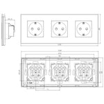 Laadige pilt galeriivaatajasse,Valge pistikupesa (EU)