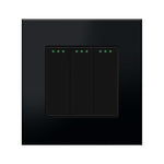 Load image into Gallery viewer, Three gang mechanical switch (black, plastic)