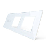 Load image into Gallery viewer, 3 gang 2 frame glass panel white