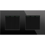 Load image into Gallery viewer, Three gang, three gang mechanical switch (black, glass)