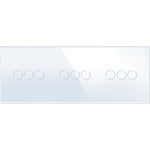 Load image into Gallery viewer, 3 gang 3 gang 3 gang glass panel white