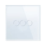 Load image into Gallery viewer, 3 gang glass panel white