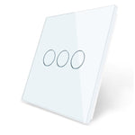 Load image into Gallery viewer, 3 gang glass panel white