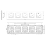 Laadige pilt galeriivaatajasse,Valge pistikupesa (EU)