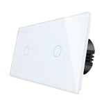 Load image into Gallery viewer, One gang, one gang touch switch (white, glass) - Springswitches
