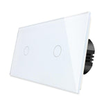 Load image into Gallery viewer, One gang, one gang touch switch (white, glass) - Springswitches