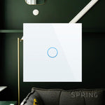 Load image into Gallery viewer, One gang, two way touch switch (white, glass) - Springswitches