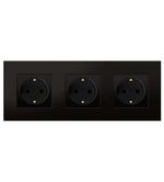 Ielādēt attēlu galerijas skatītājā,3 rāmju ligzda, plastmasa, melna (ES)