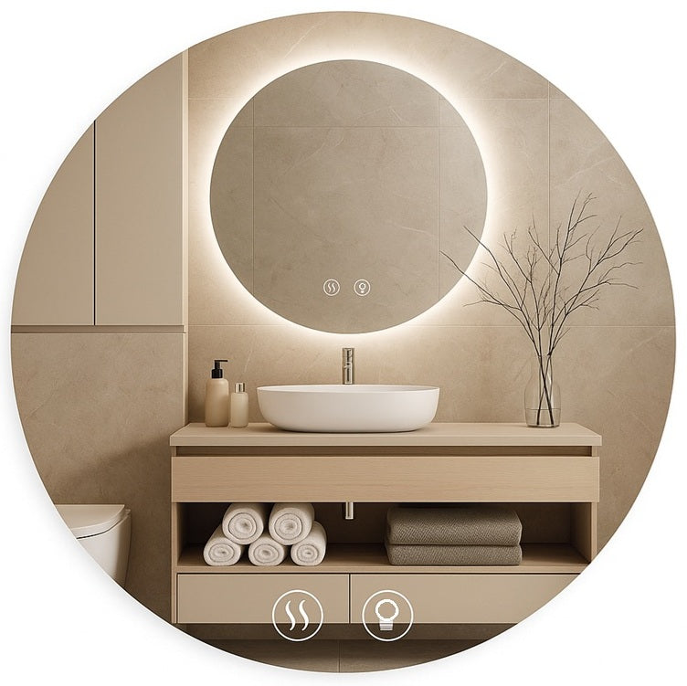 Modern LED Bathroom Mirror – 60 cm