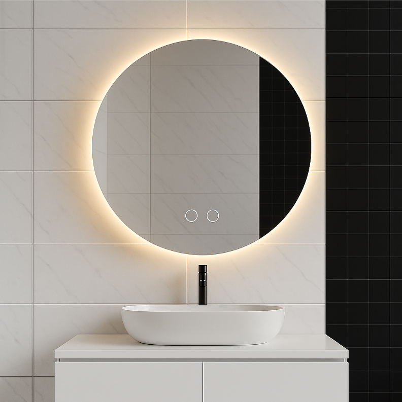 Modern LED Bathroom Mirror – 60 cm