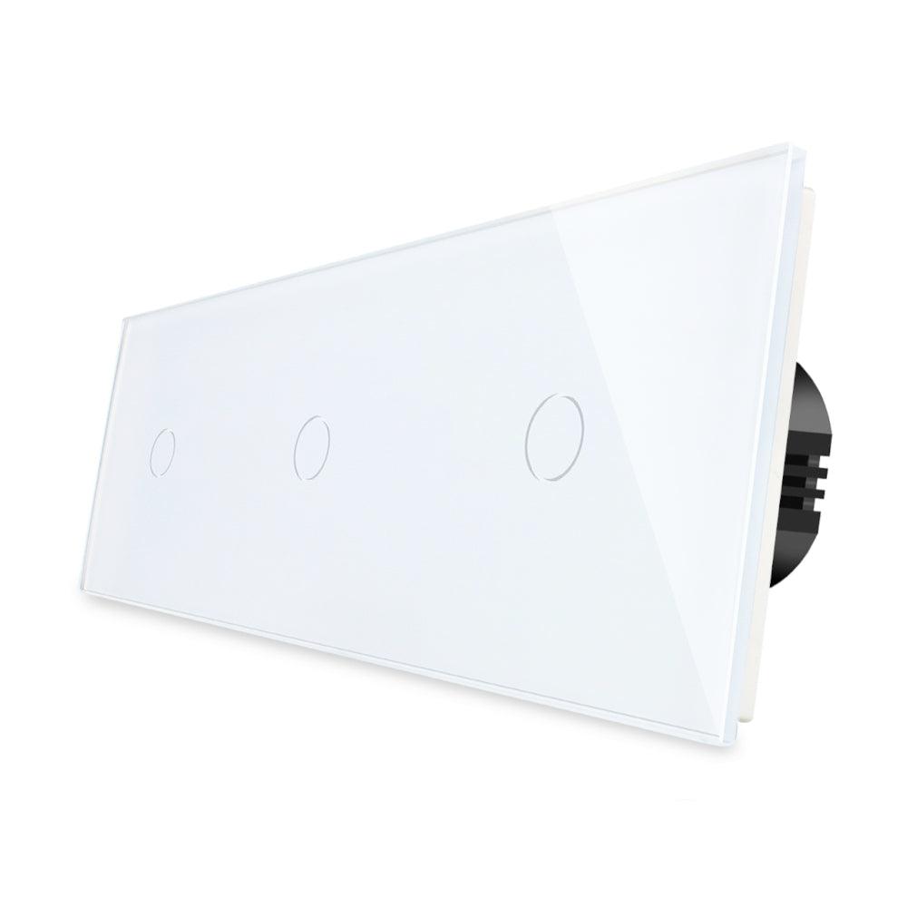 One gang, one gang, one gang touch switch  (white, glass) - Springswitches