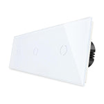 Load image into Gallery viewer, One gang, one gang, one gang touch switch  (white, glass) - Springswitches
