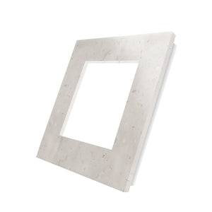 1 marco de vidrio blanco
