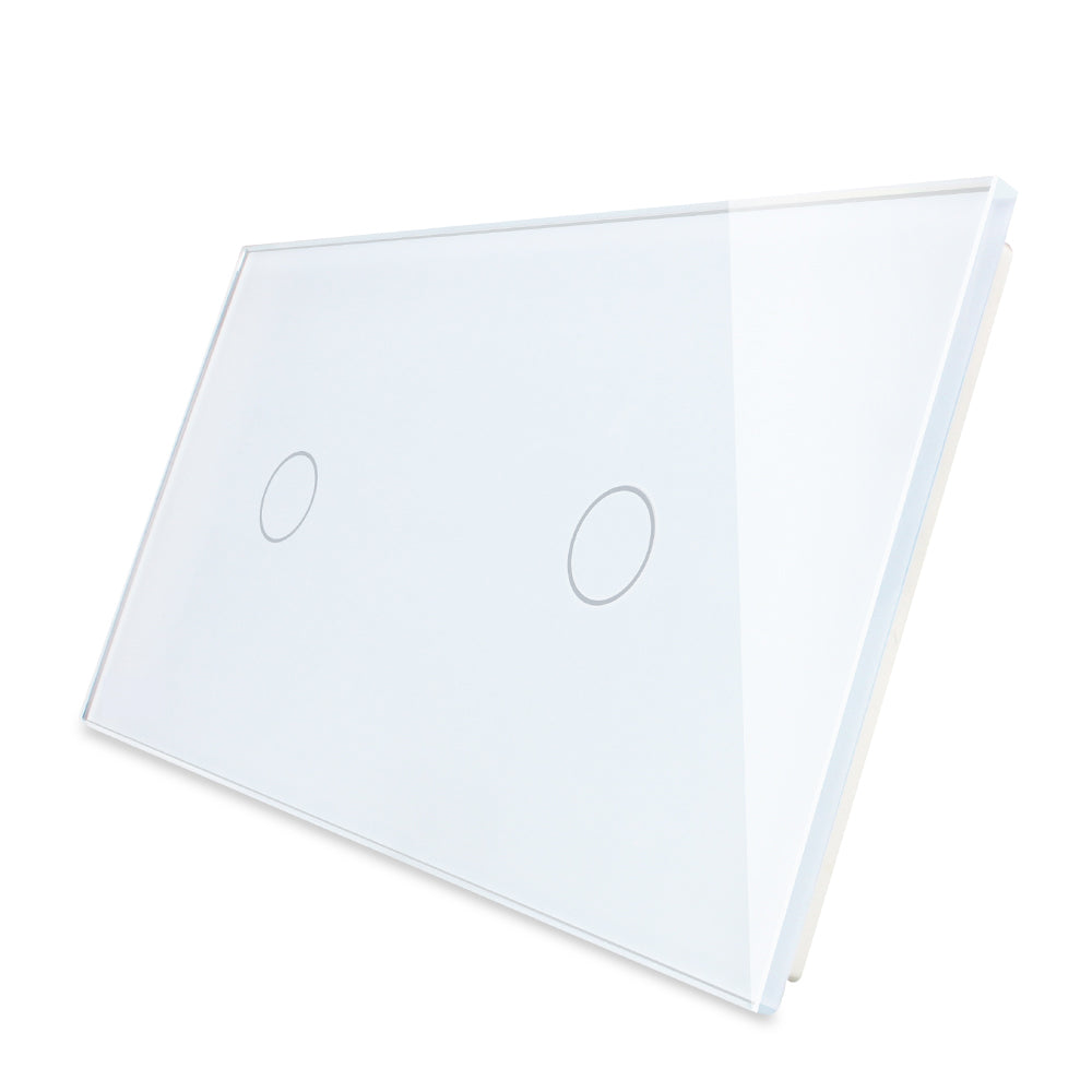 1 módulo 1 módulo panel de vidrio blanco