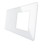 Load image into Gallery viewer, 1 gang 1 frame glass panel white
