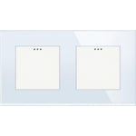 Load image into Gallery viewer, One gang, one gang, mechanical switch (white, glass) - Springswitches
