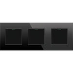Load image into Gallery viewer, One gang, one gang, one gang mechanical switch (black, glass) - Springswitches
