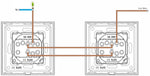 Cargue la imagen en el visor de la galería,Interruptor mecánico de una unidad y dos vías (blanco, sin marcos)
