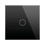 Load image into Gallery viewer, 1 gang glass panel black
