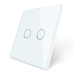 Load image into Gallery viewer, 2 gang glass panel white
