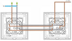 Cargue la imagen en el visor de la galería,Interruptor mecánico de dos vías y dos vías (blanco, sin marcos)
