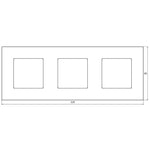 Load image into Gallery viewer, 3 frame glass white
