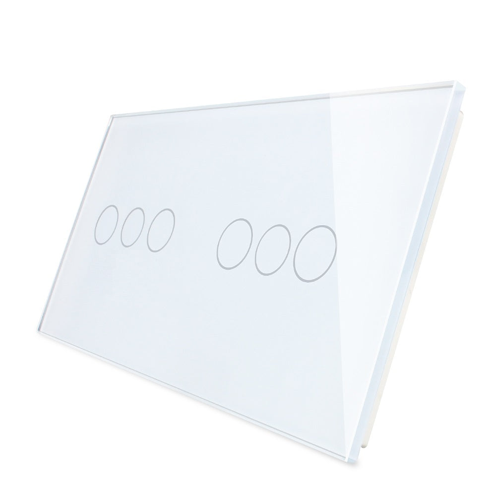 3 módulos 3 módulos panel de vidrio blanco