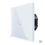 Laadige pilt galeriivaatajasse,One gang, two way touch switch (white, glass) - Springswitches
