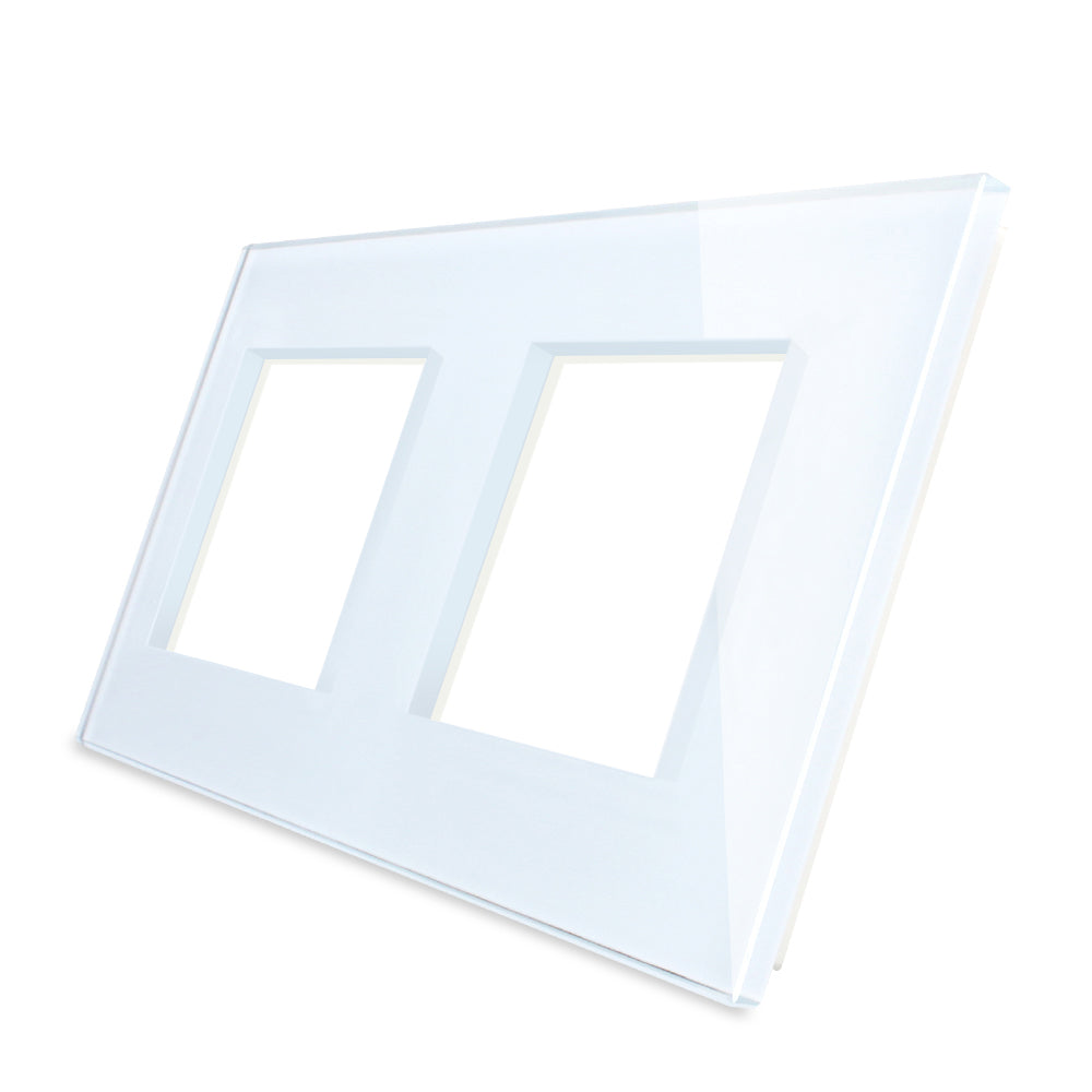 2 frame glass white